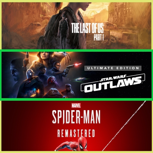  The Last of Us Part I + Star Wars Outlaws + Spider